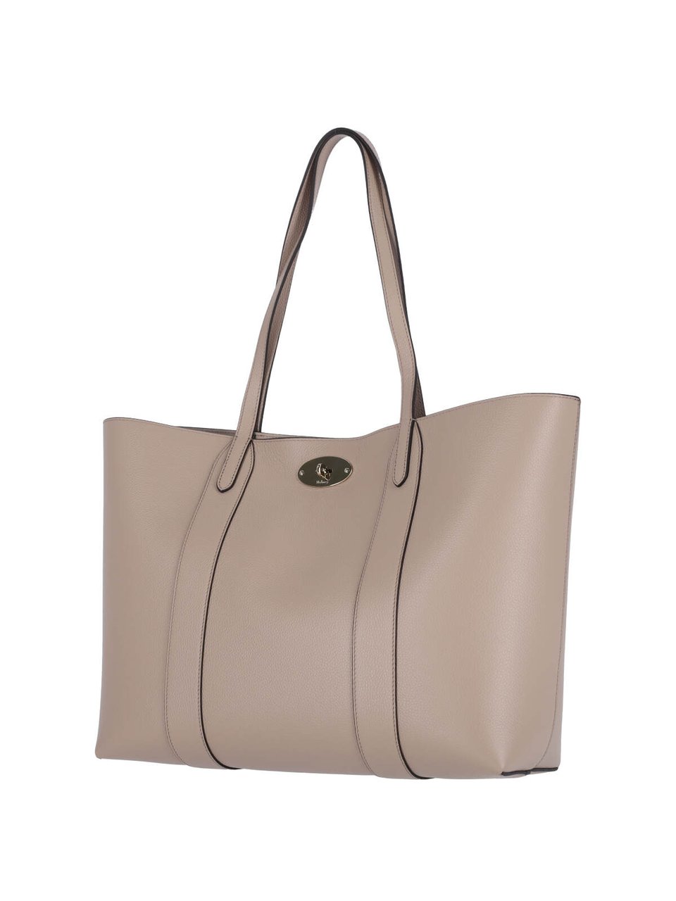 Mulberry Taupe Bayswater Hammered Leather Tote Bag Neutraal