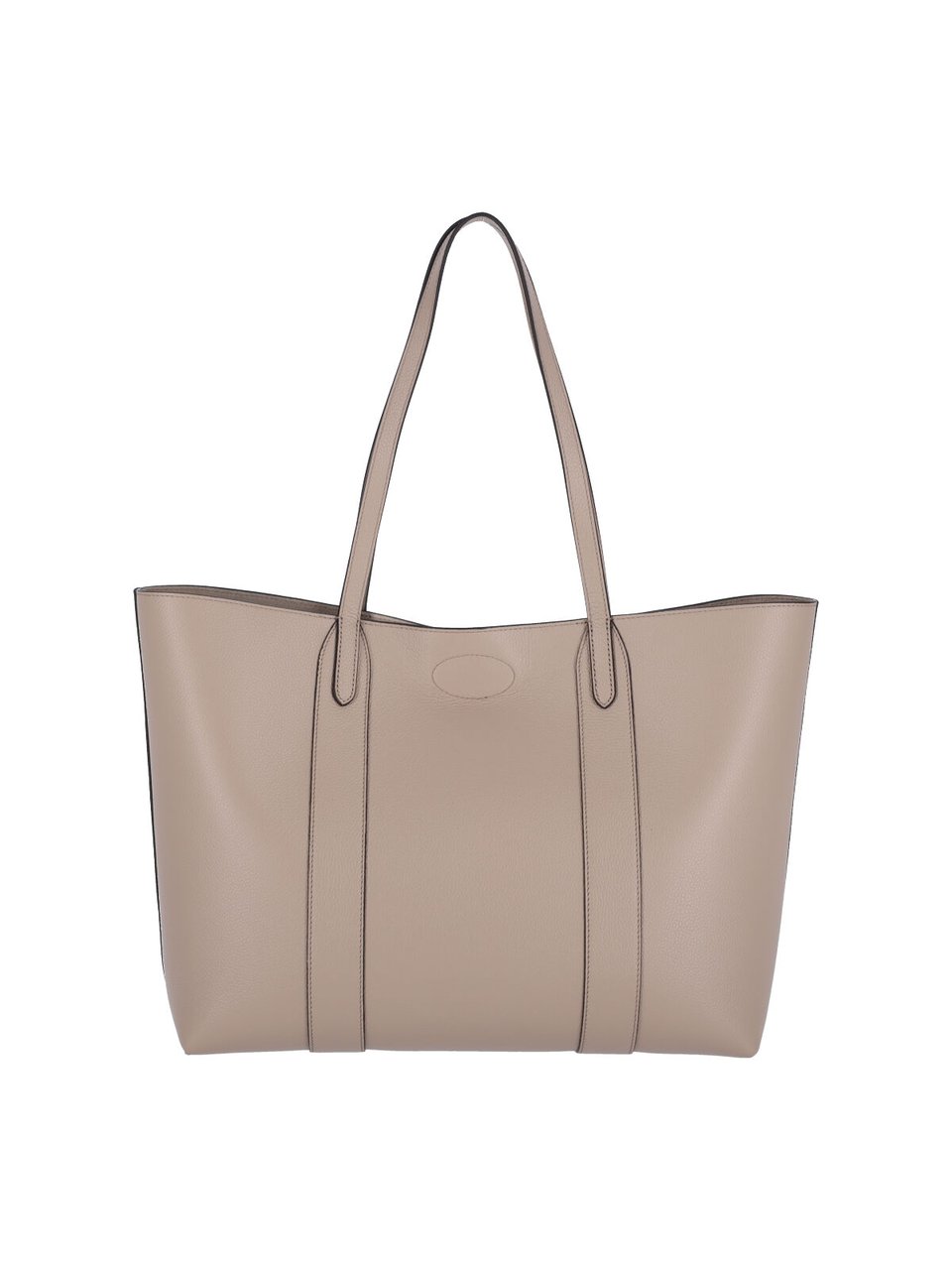 Mulberry Taupe Bayswater Hammered Leather Tote Bag Neutraal