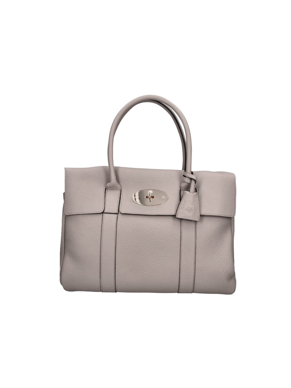 Mulberry Structured Handbag with Metallic Turn-Lock Closure Neutraal