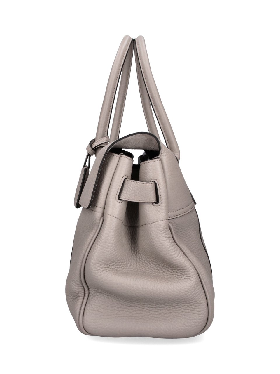 Mulberry Structured Handbag with Metallic Turn-Lock Closure Neutraal