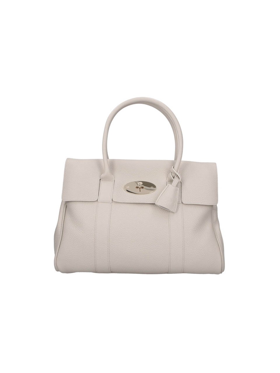 Mulberry Pebbled Leather Handbag with Twist-Lock Closure Neutraal