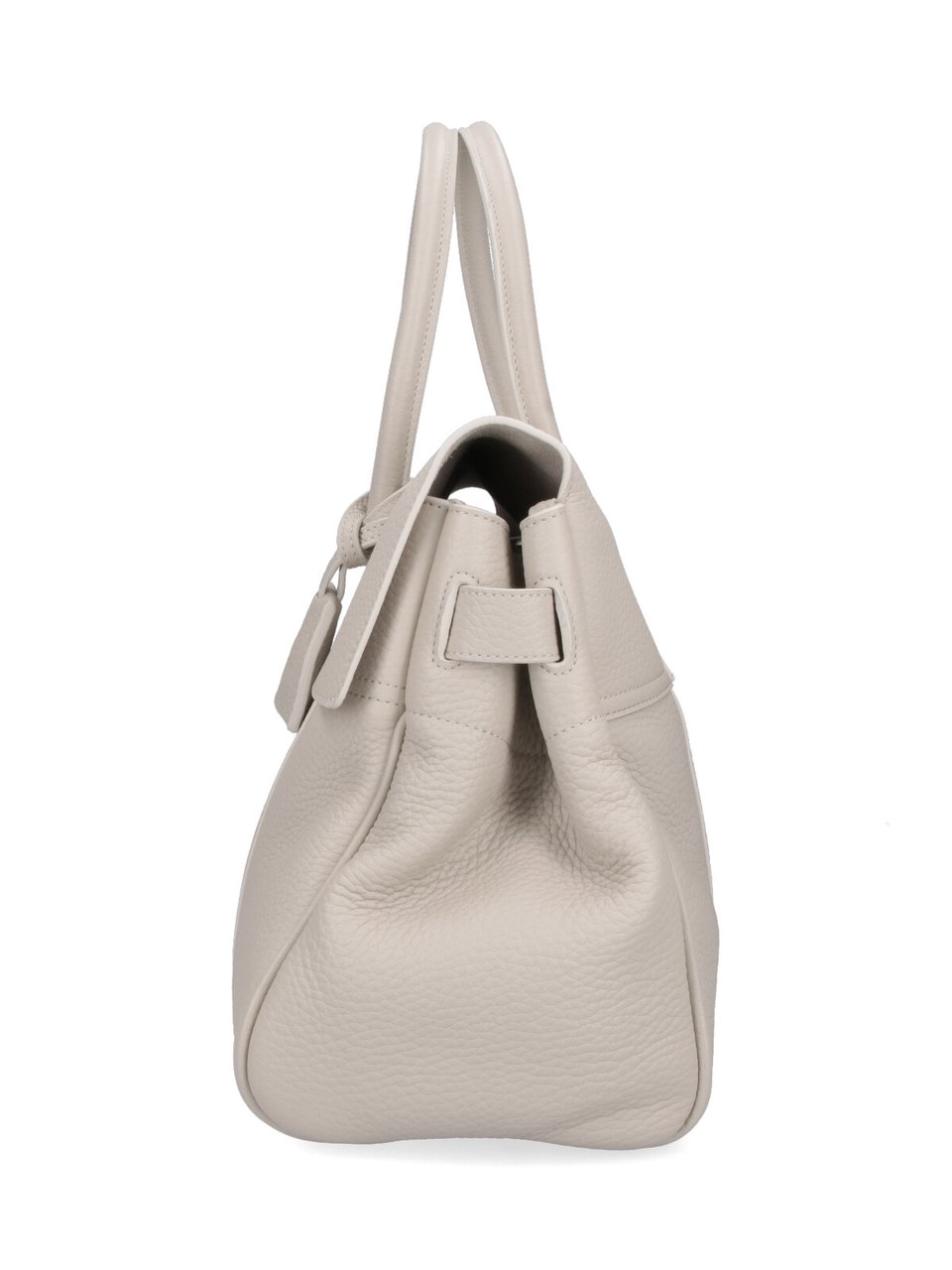 Mulberry Pebbled Leather Handbag with Twist-Lock Closure Neutraal
