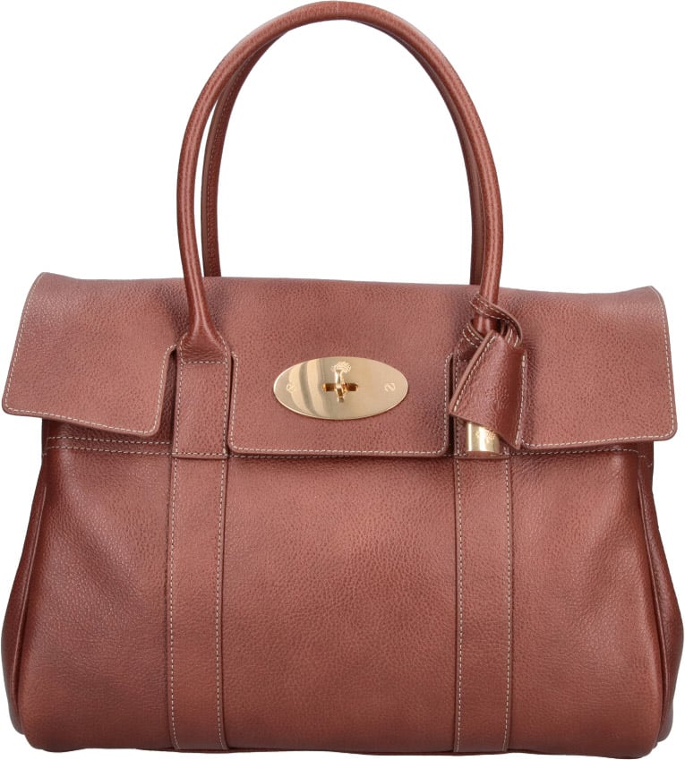 Mulberry Brown Bayswater Calf Leather Handbag Bruin