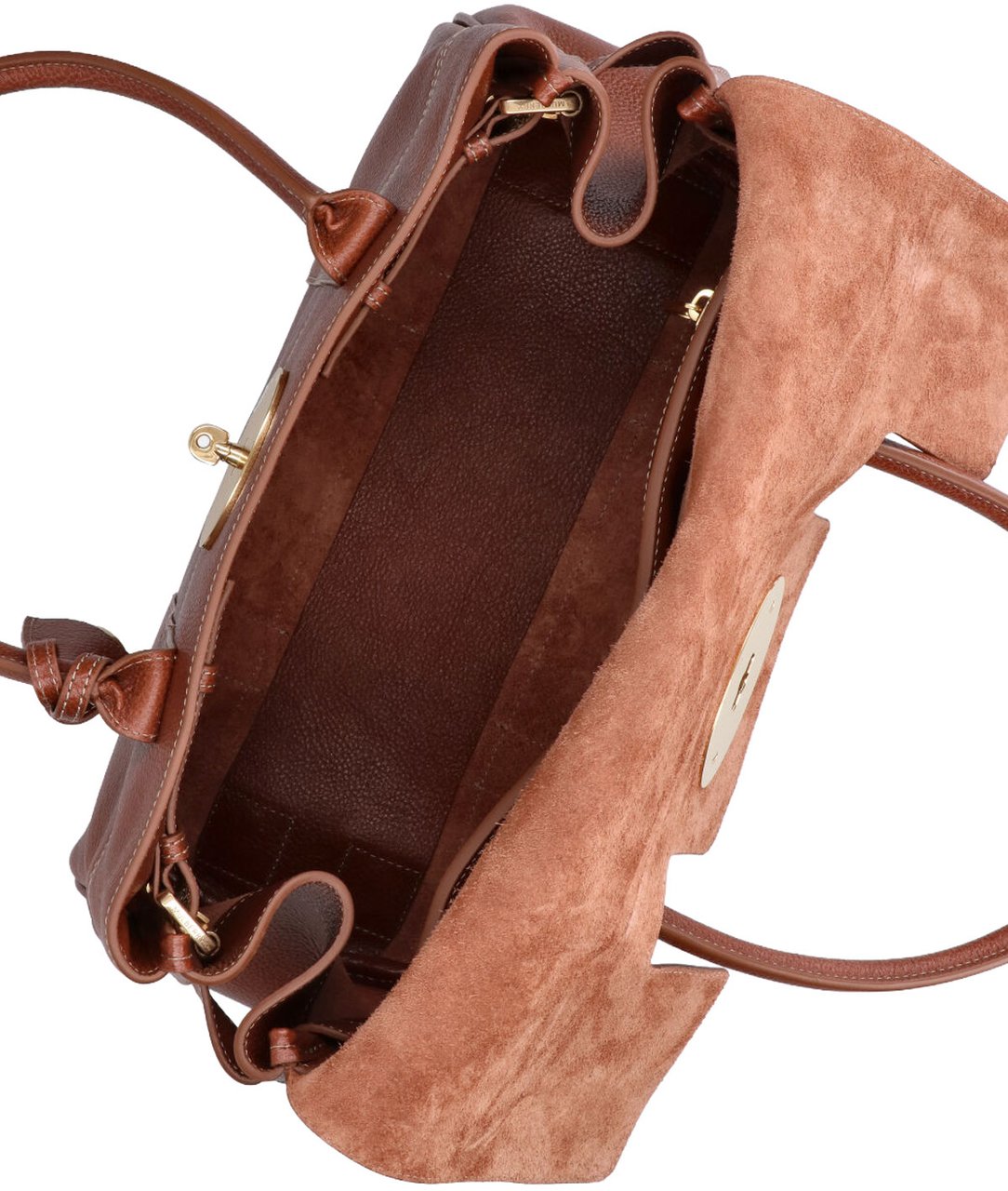 Mulberry Brown Bayswater Calf Leather Handbag Bruin