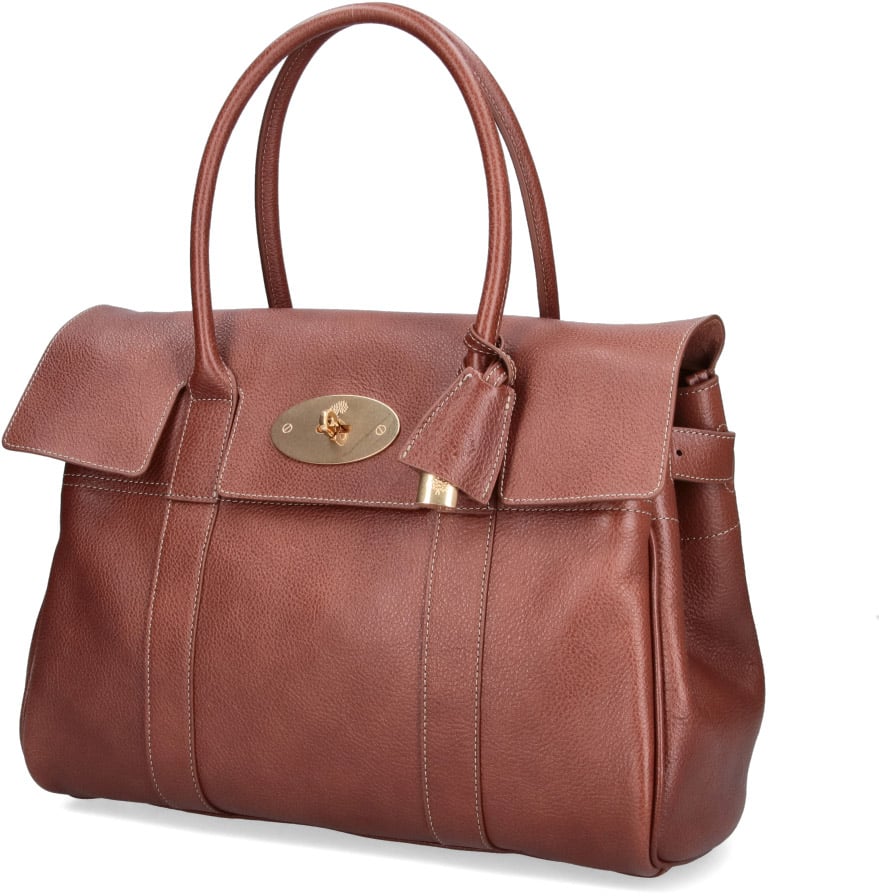Mulberry Brown Bayswater Calf Leather Handbag Bruin