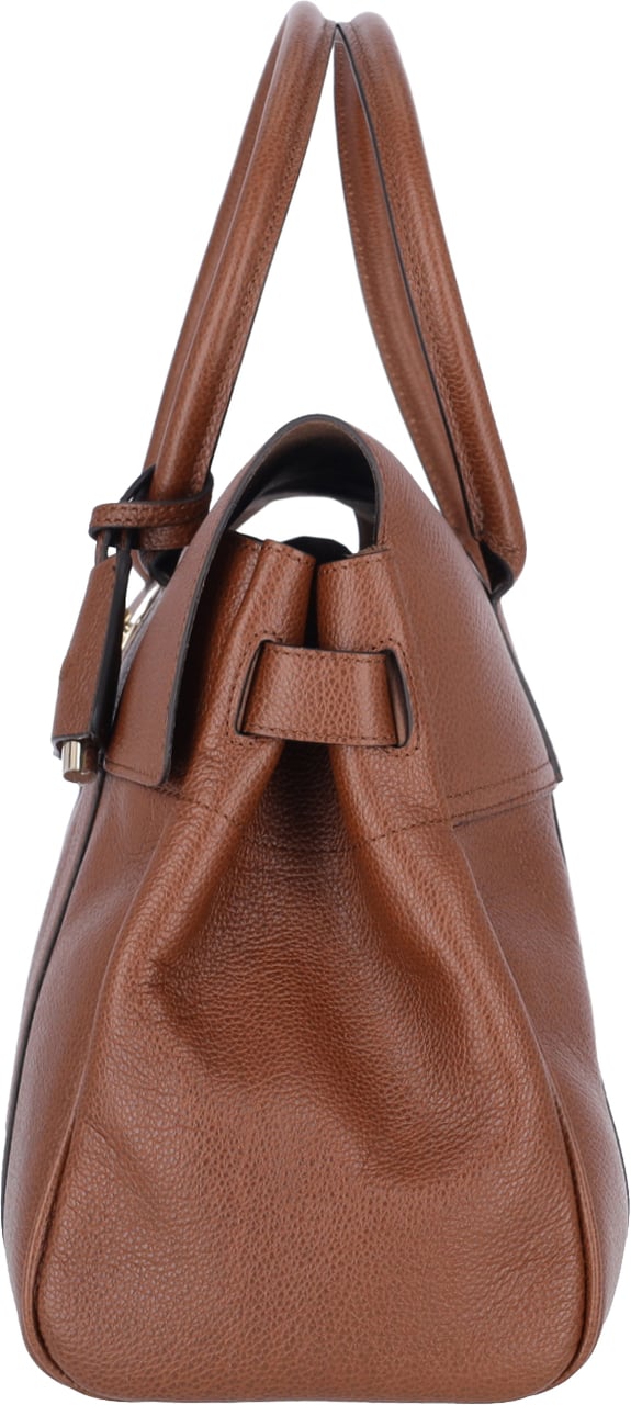 Mulberry Brown Bayswater Grain Leather Shoulder Bag Bruin
