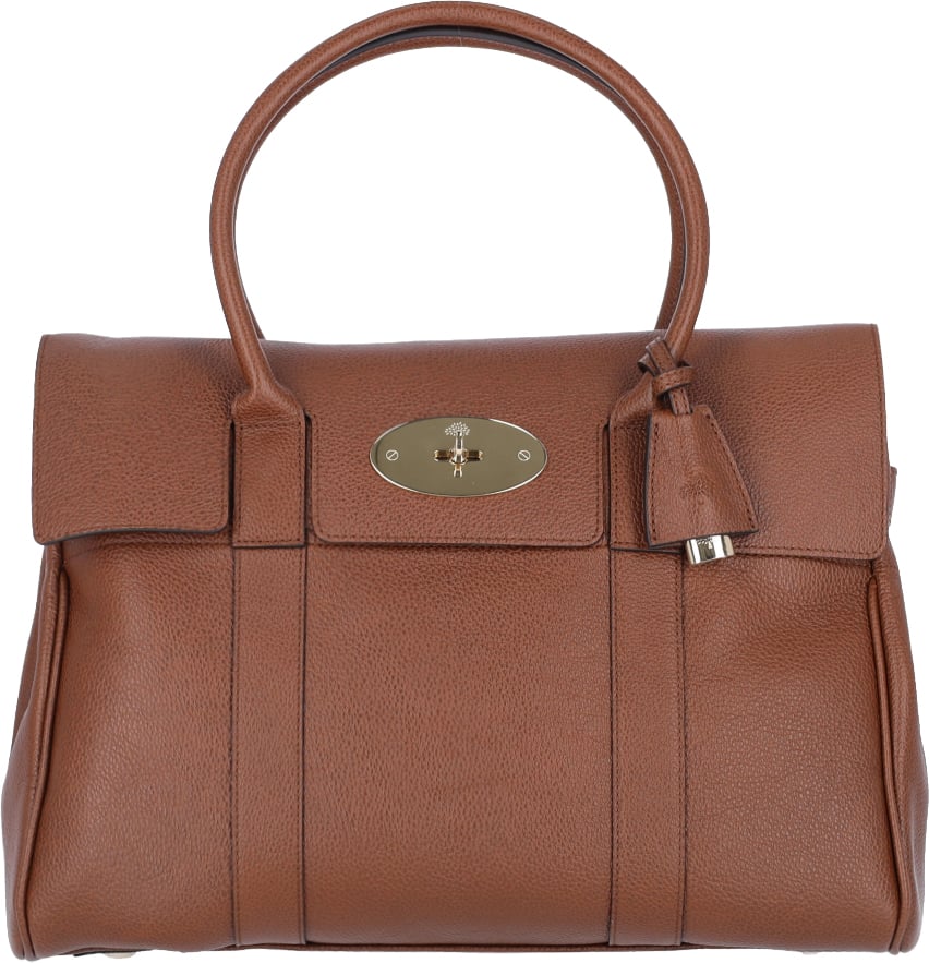 Mulberry Brown Bayswater Grain Leather Shoulder Bag Bruin