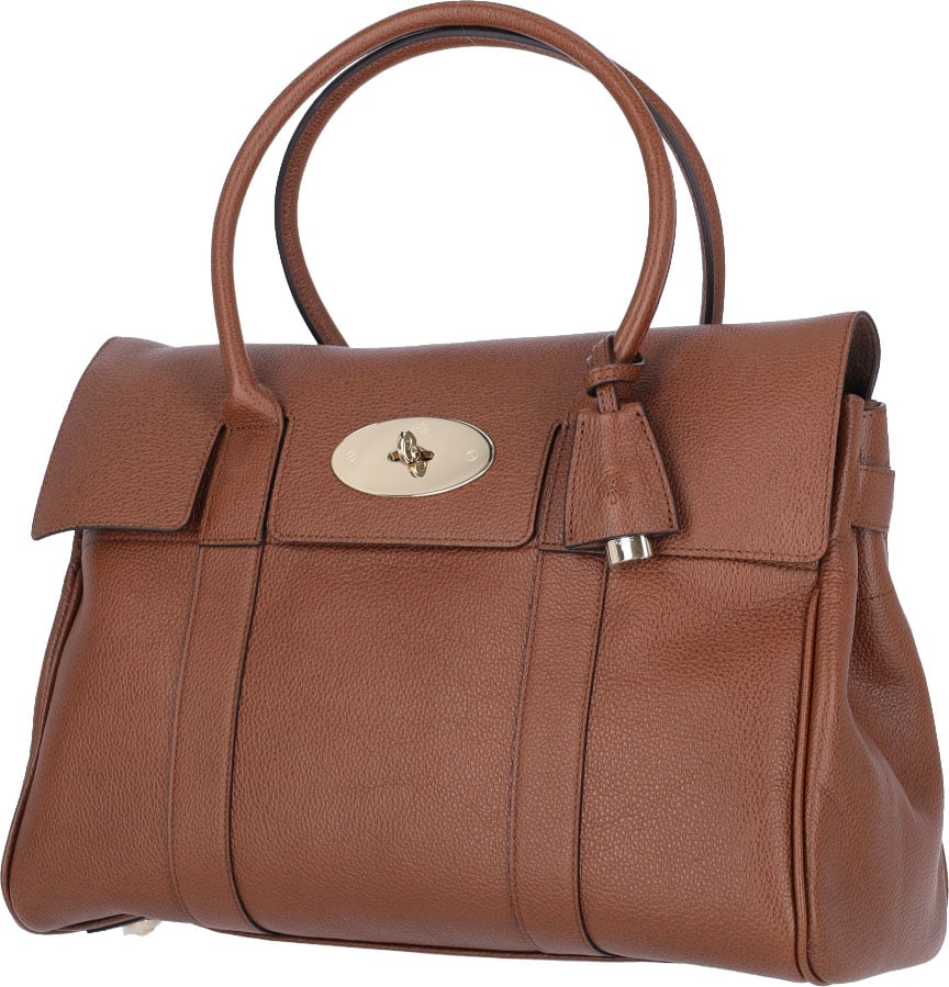 Mulberry Brown Bayswater Grain Leather Shoulder Bag Bruin