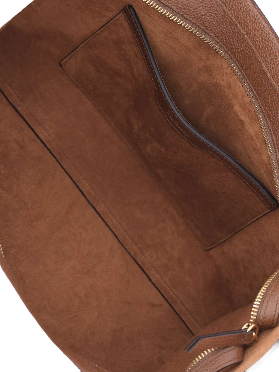 Mulberry Brown Bayswater Small Grain Leather Bag Bruin