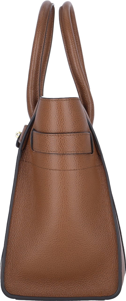 Mulberry Brown Bayswater Small Grain Leather Bag Bruin
