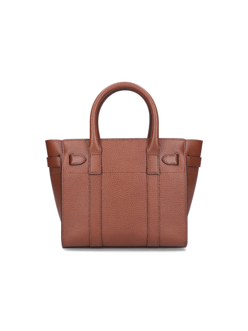 Mulberry Brown Zipped Bayswater Hammered Leather Shoulder Bag Bruin