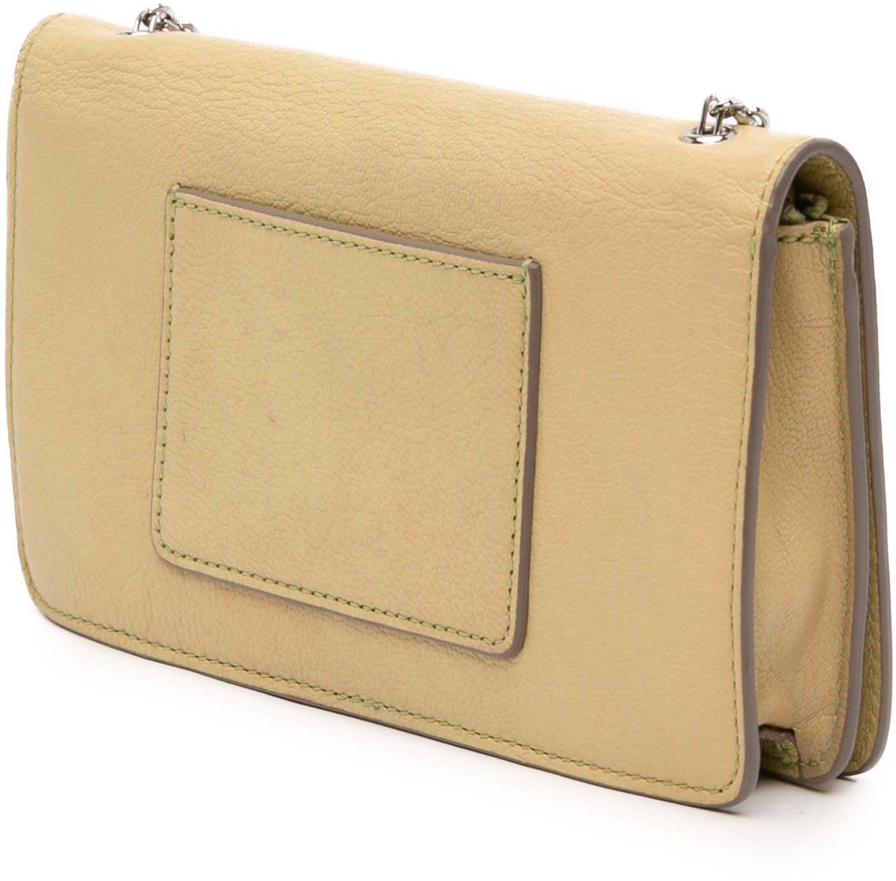 Mulberry Leather Bayswater Wallet on Chain Geel