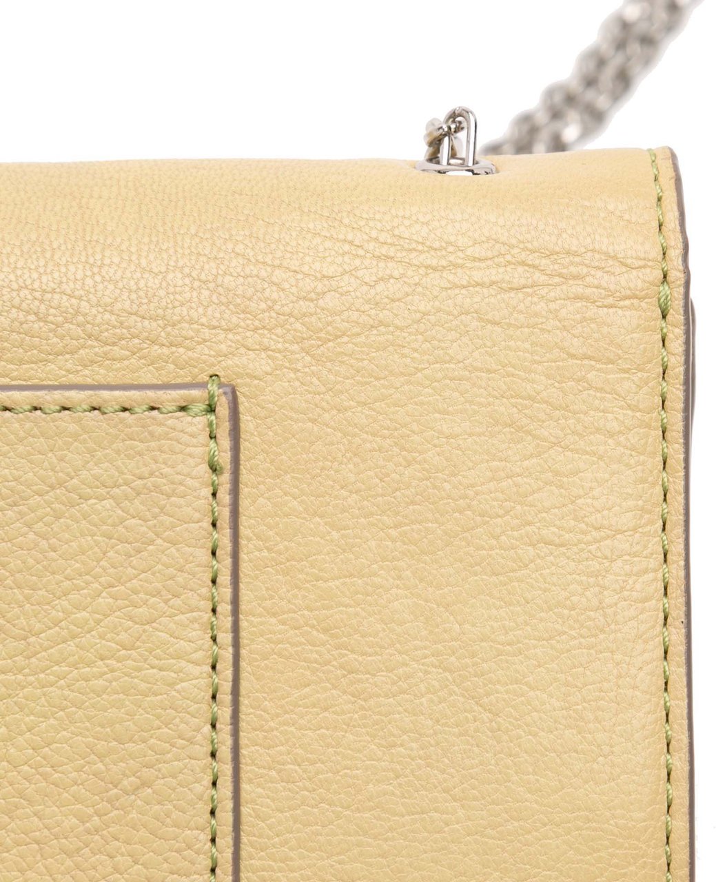 Mulberry Leather Bayswater Wallet on Chain Geel