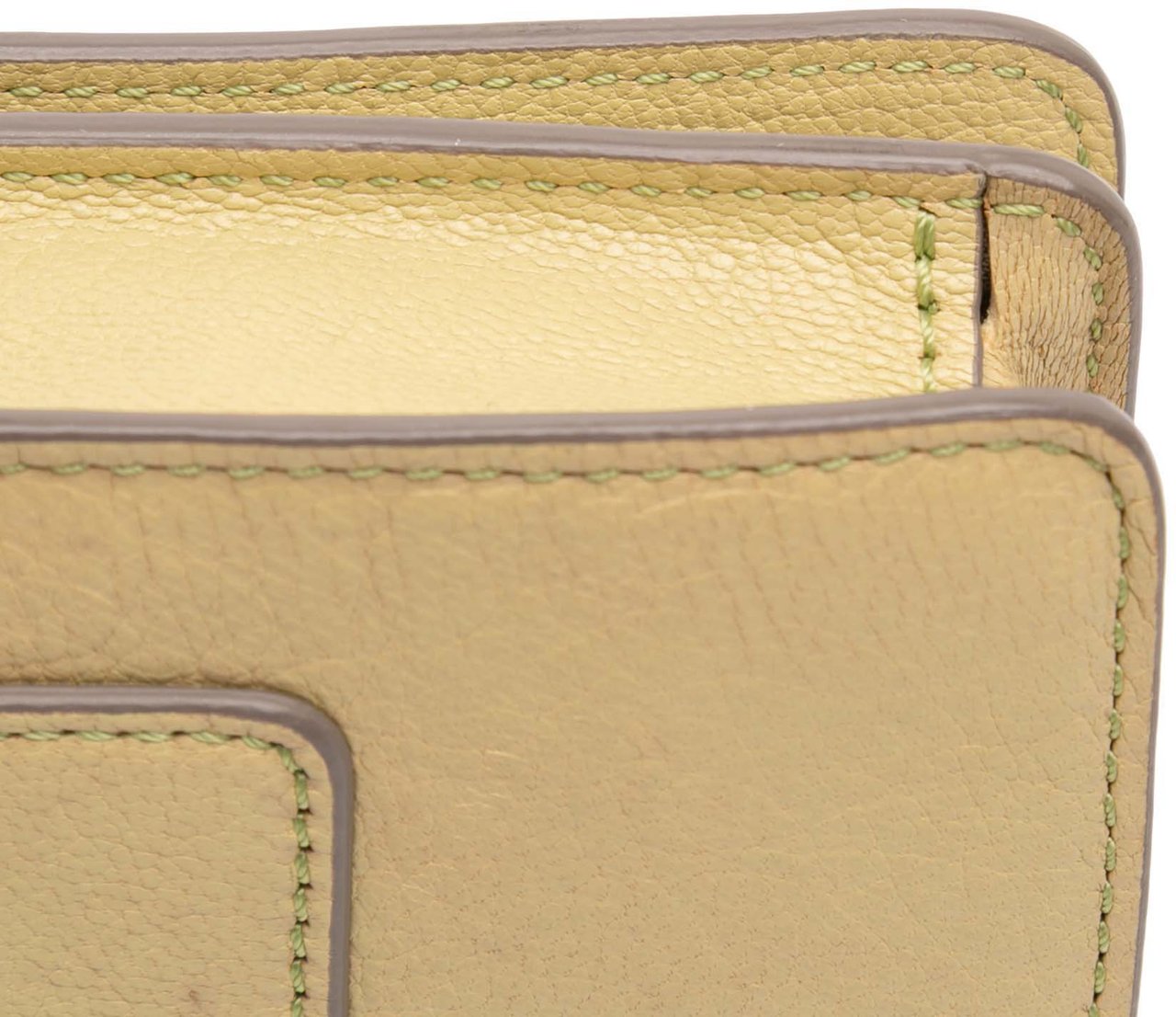 Mulberry Leather Bayswater Wallet on Chain Geel