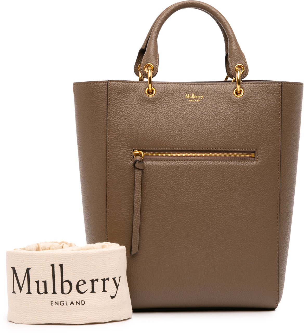 Mulberry Classic Grain Calfskin Maple Tote Bruin