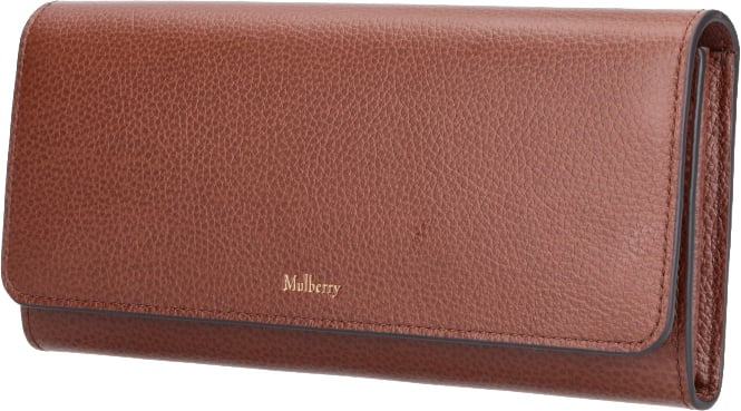 Mulberry Brown Continental Leather Wallet Bruin