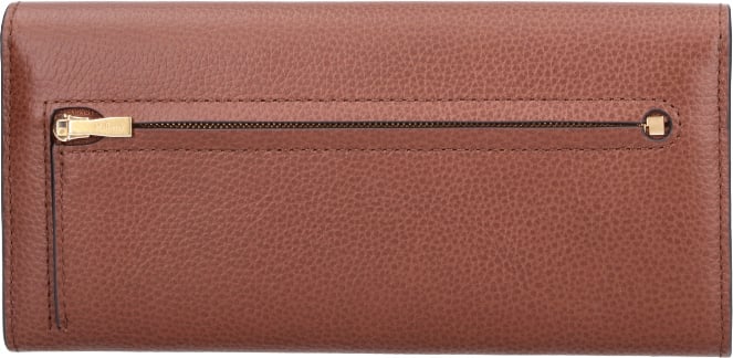 Mulberry Brown Continental Leather Wallet Bruin