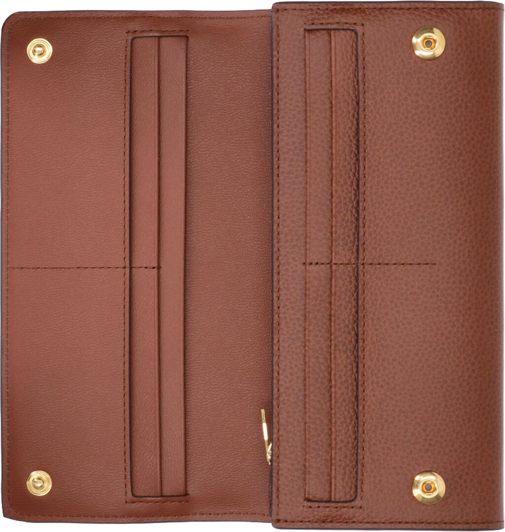 Mulberry Brown Continental Leather Wallet Bruin