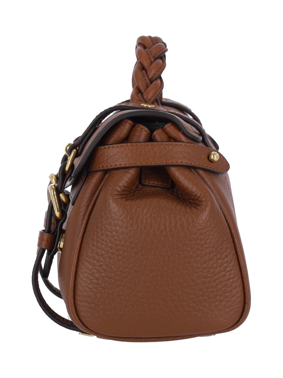 Mulberry Brown Alexa Grained Leather Shoulder Bag Bruin