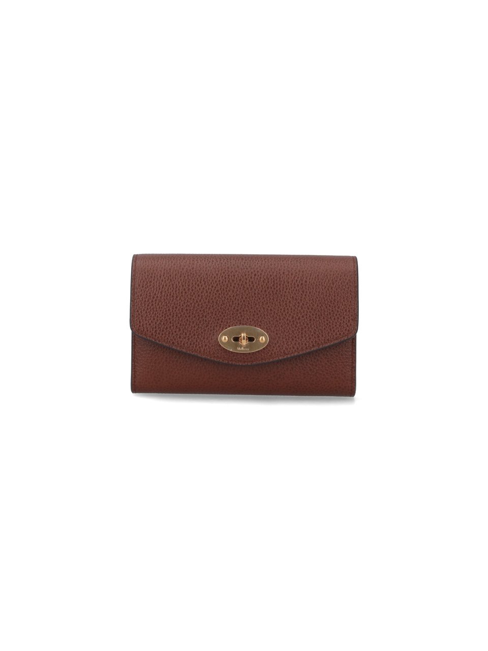 Mulberry Brown Darley Hammered Leather Wallet Bruin