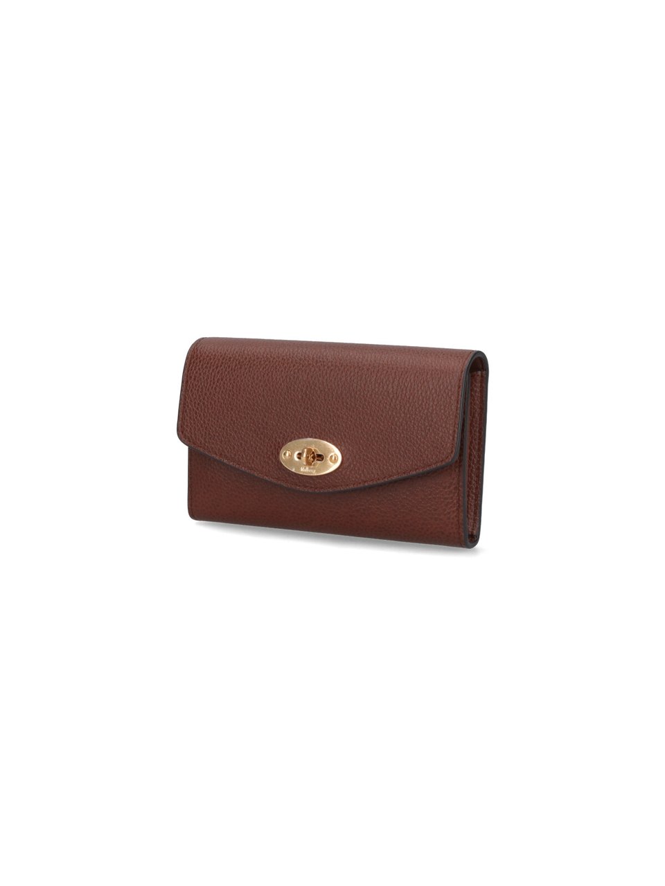 Mulberry Brown Darley Hammered Leather Wallet Bruin