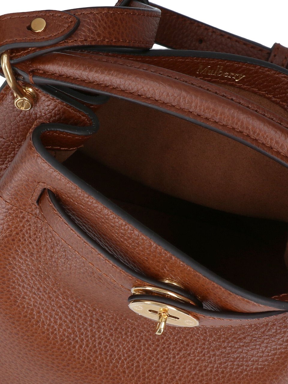Mulberry Brown Islington Mini Bucket Bag Bruin