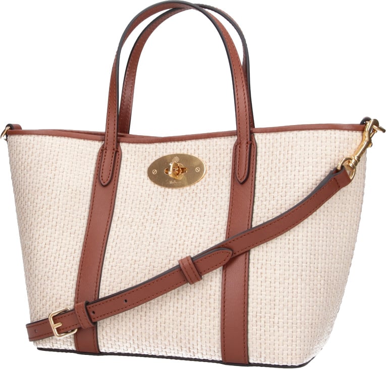 Mulberry Cream/Brown Bayswater Mini Tote Bag Neutraal