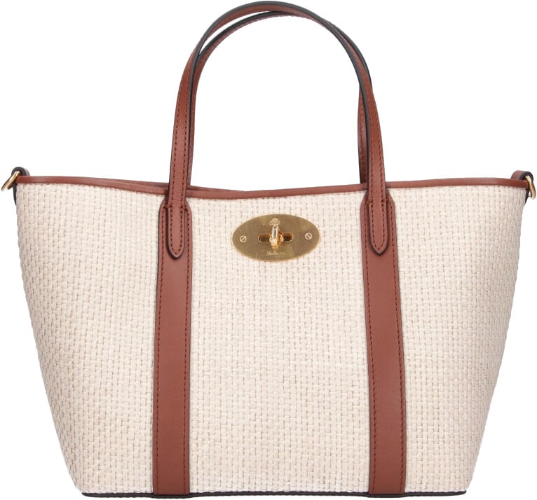 Mulberry Cream/Brown Bayswater Mini Tote Bag Neutraal