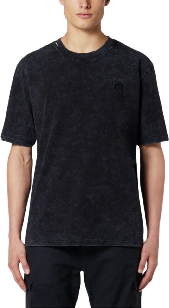 My Brand Acid Wash M T-Shirt Asphalt | BLACK Zwart