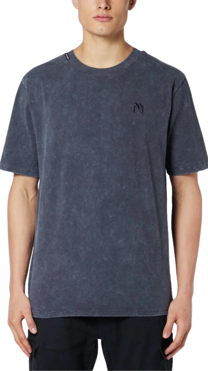My Brand Acid Wash M T-Shirt Asphalt | DARK GREY Grijs