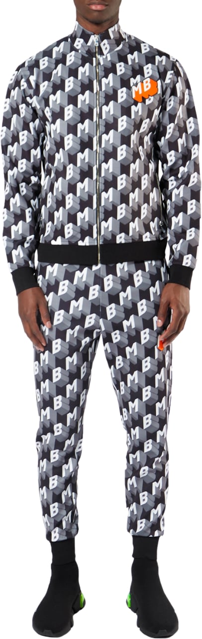 My Brand All Over Orange Badge Tracksuit | BLACK Zwart