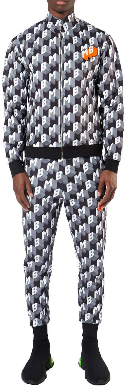 My Brand All Over Orange Badge Tracksuit | BLACK Zwart