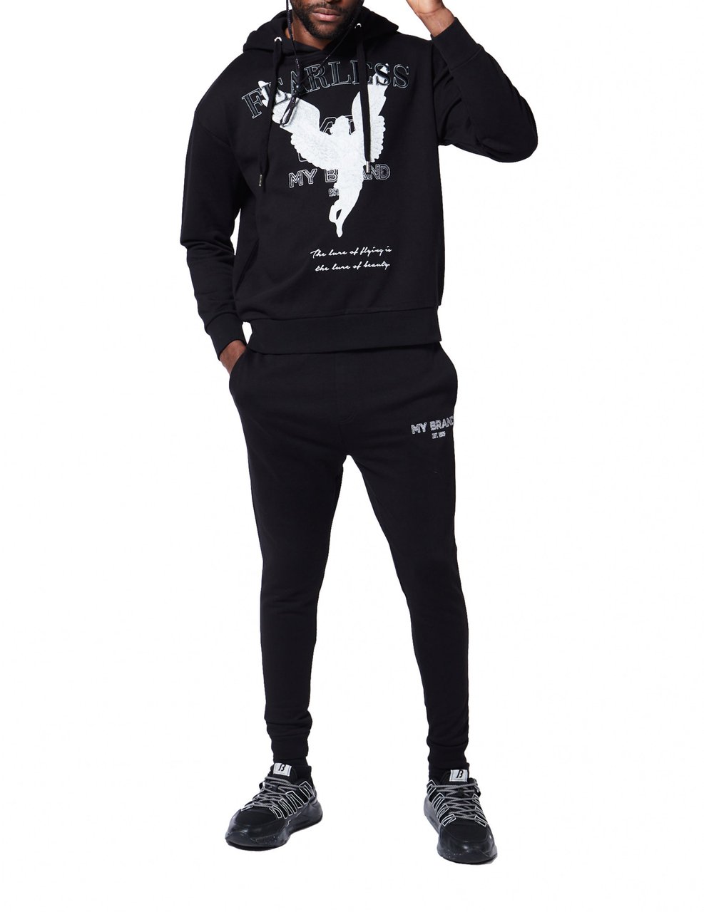 My Brand ANGEL REFLECTION JOGGING | BLACK Zwart