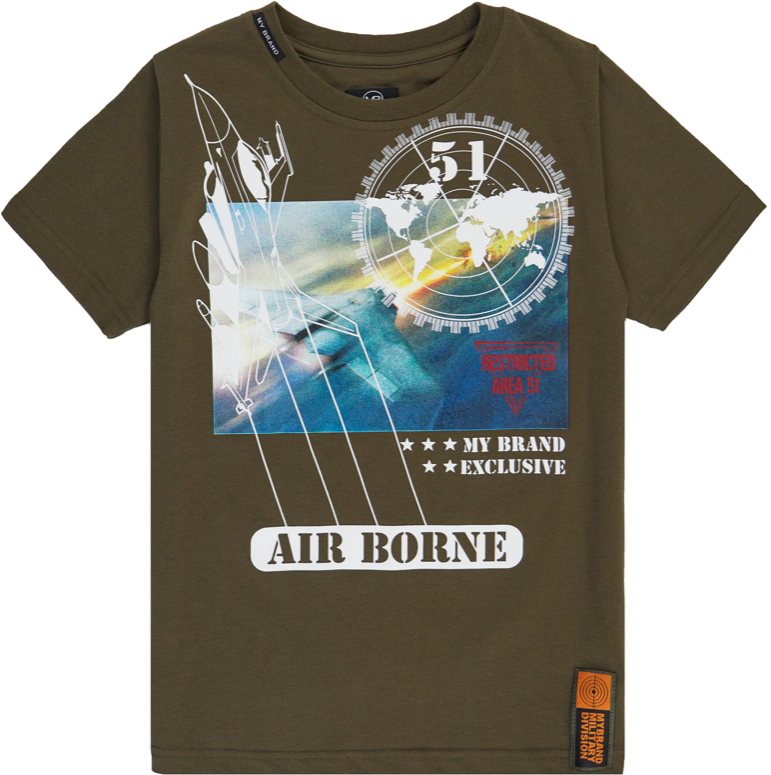 My Brand AREA 51 ARMY JET T-SHIRT | ARMY Groen