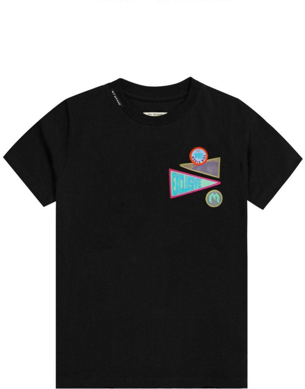 My Brand BADGES T-SHIRT | BLACK Zwart