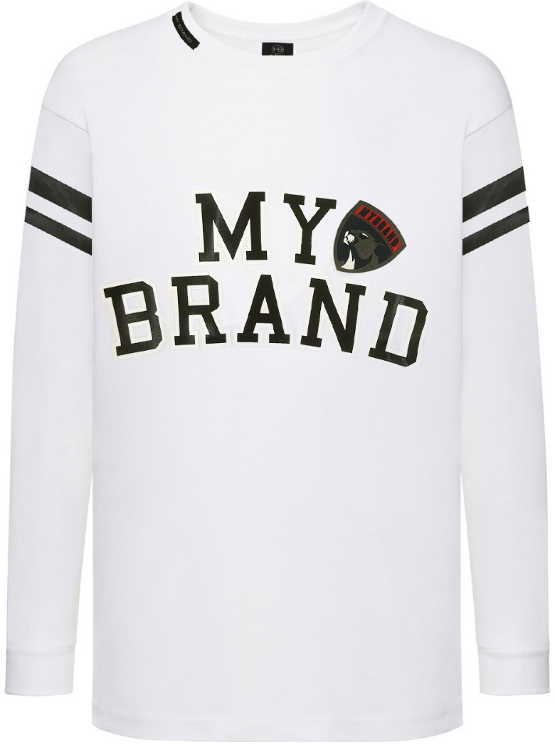 My Brand BASEBALL LOGO LONGSLEEVE | WHITE Wit