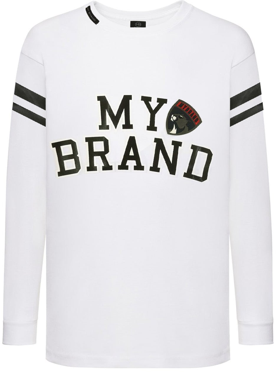 My Brand BASEBALL LOGO LONGSLEEVE | WHITE Wit