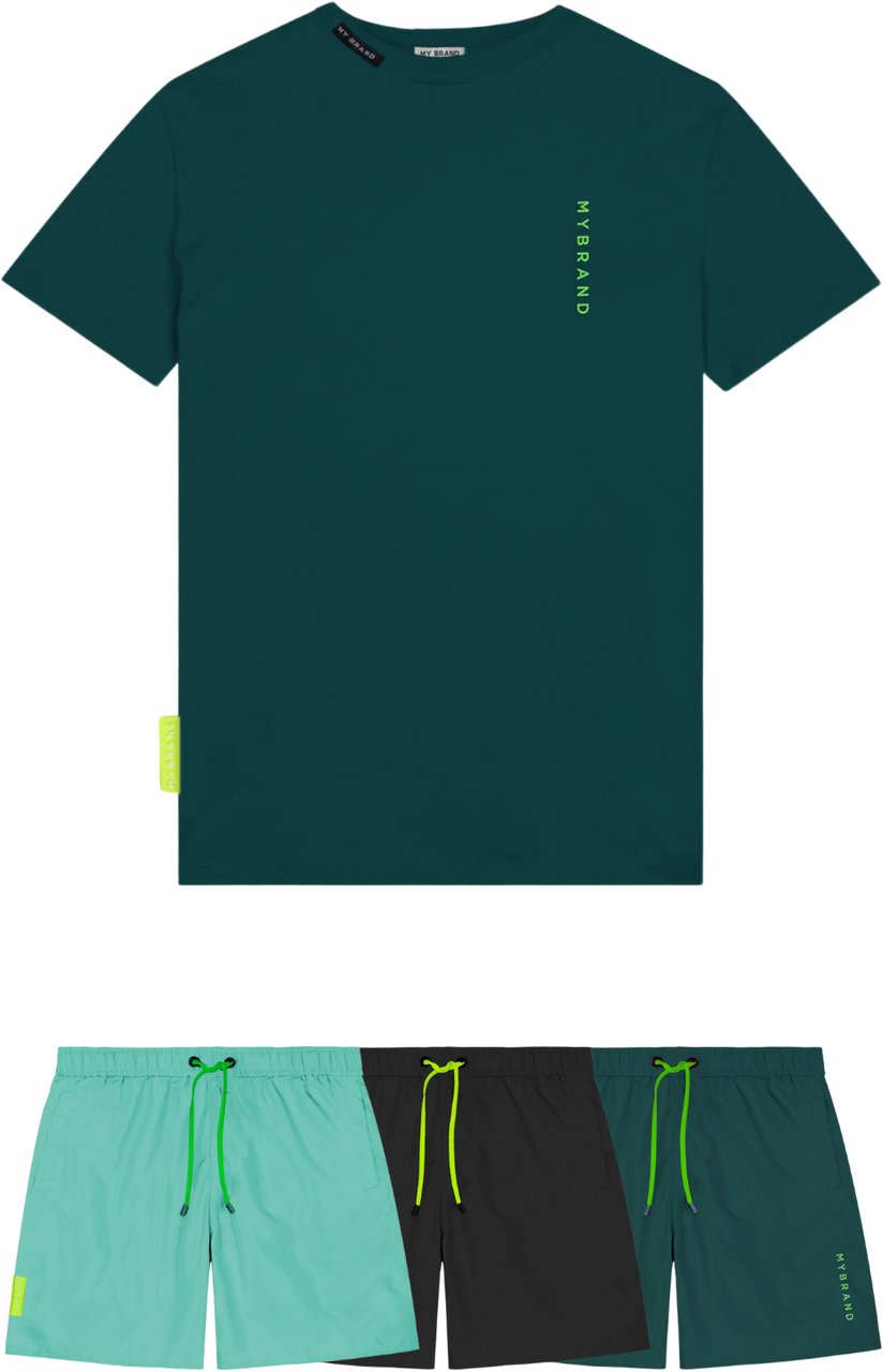 My Brand BASIC SWIM CAPSULE T-SHIR | GREEN Groen