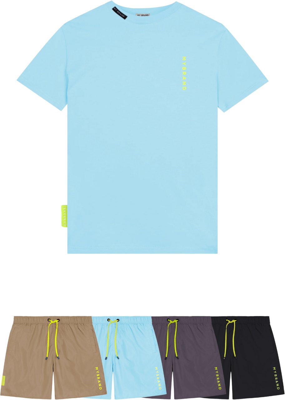 My Brand BASIC SWIM CAPSULE T-SHIR | LIGHT BLUE Blauw