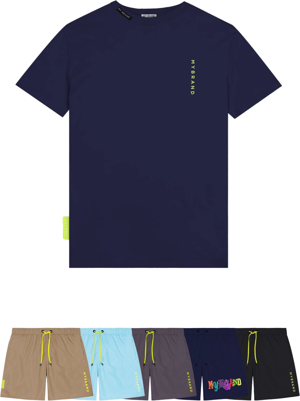 My Brand BASIC SWIM CAPSULE T-SHIR | NAVY Blauw