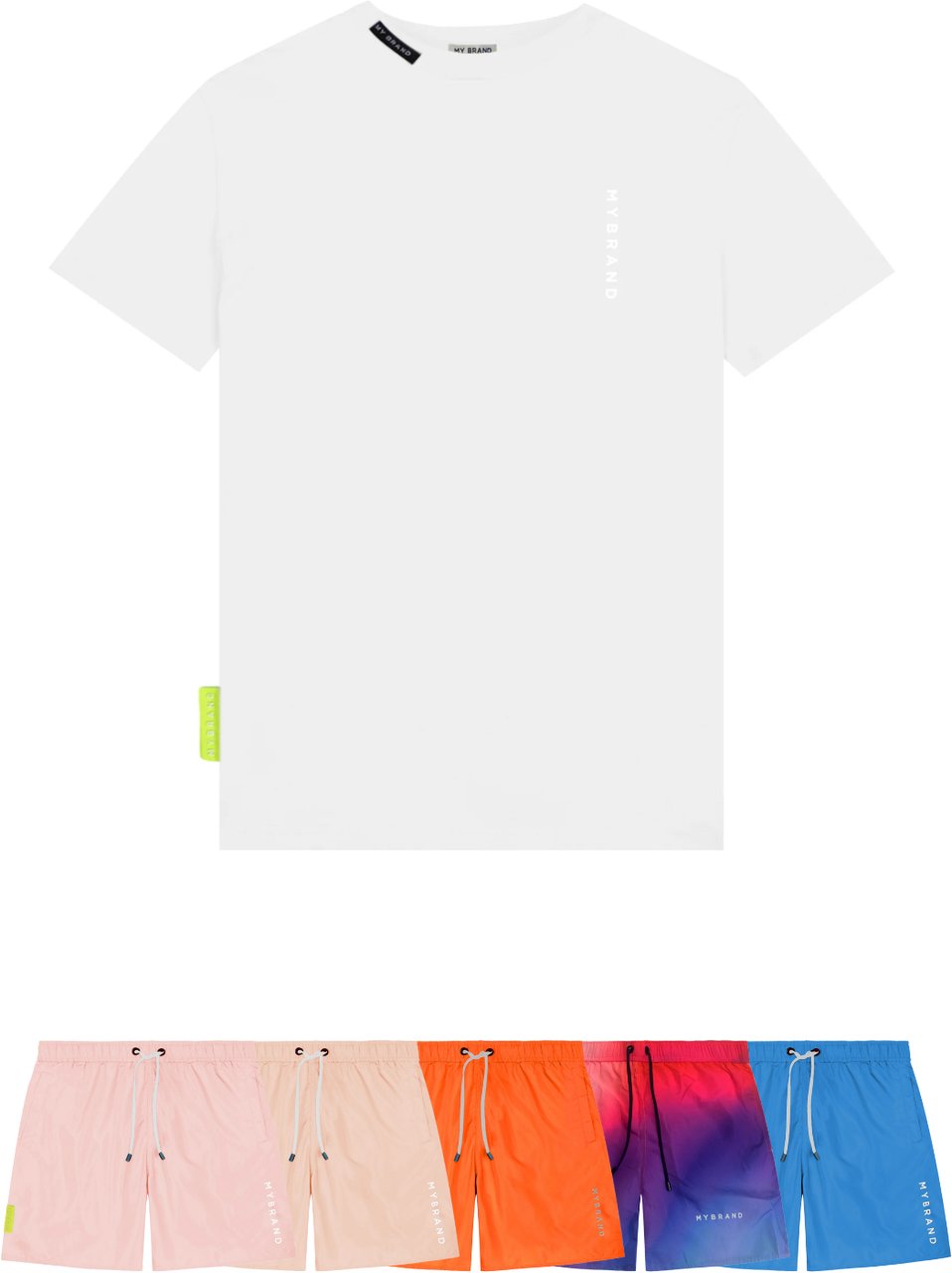 My Brand BASIC SWIM CAPSULE T-SHIR | WHITE Wit