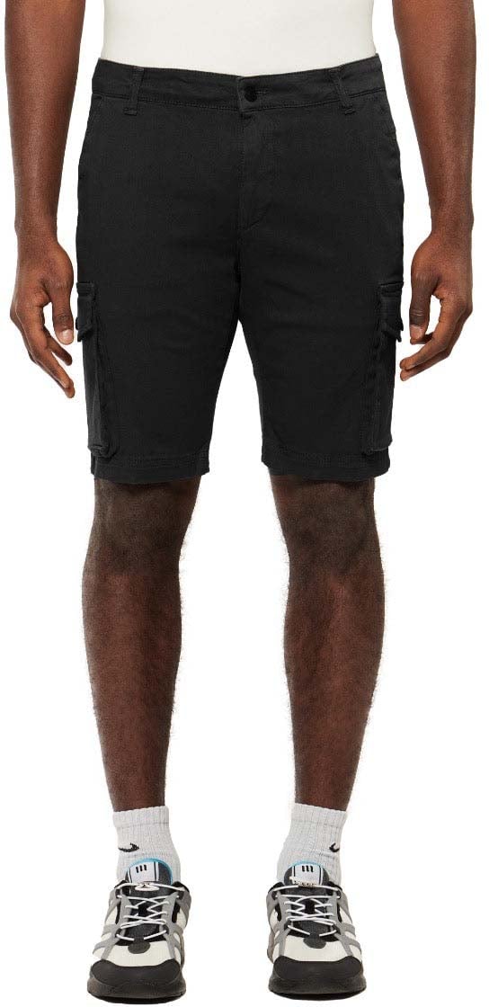 My Brand BASIC VARSITY CARGO SHORT | BLACK Zwart