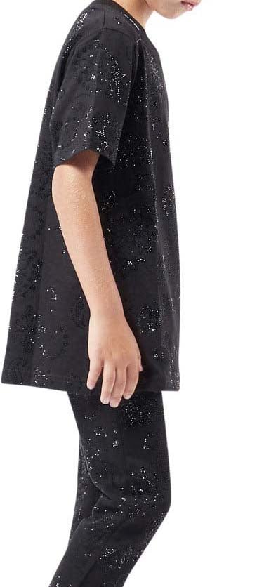 My Brand Black Stones Bandana T-Sh | BLACK Zwart