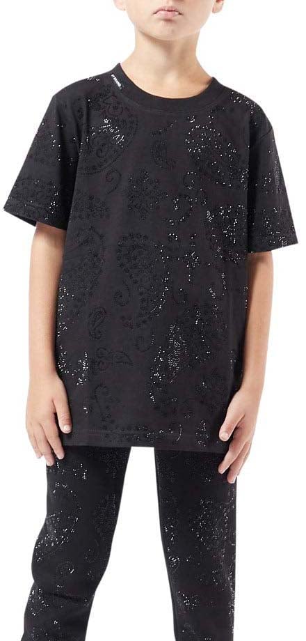 My Brand Black Stones Bandana T-Sh | BLACK Zwart