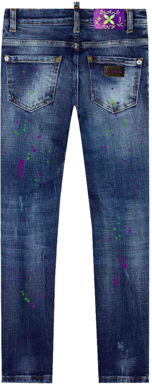 My Brand BLUE DISTRESSED GREEN  SP | DENIM Blauw