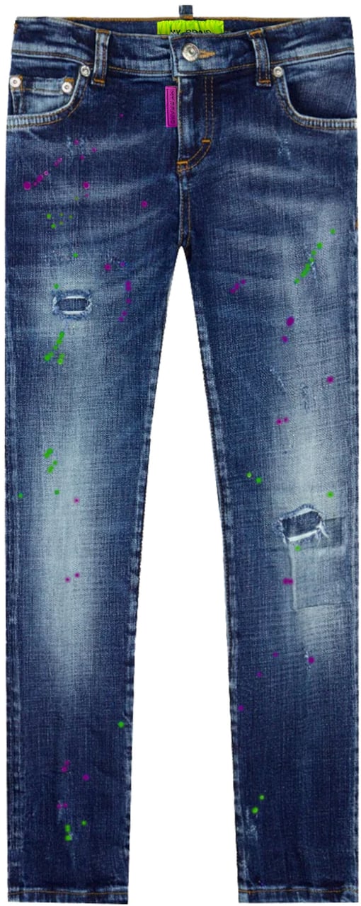 My Brand BLUE DISTRESSED GREEN  SP | DENIM Blauw
