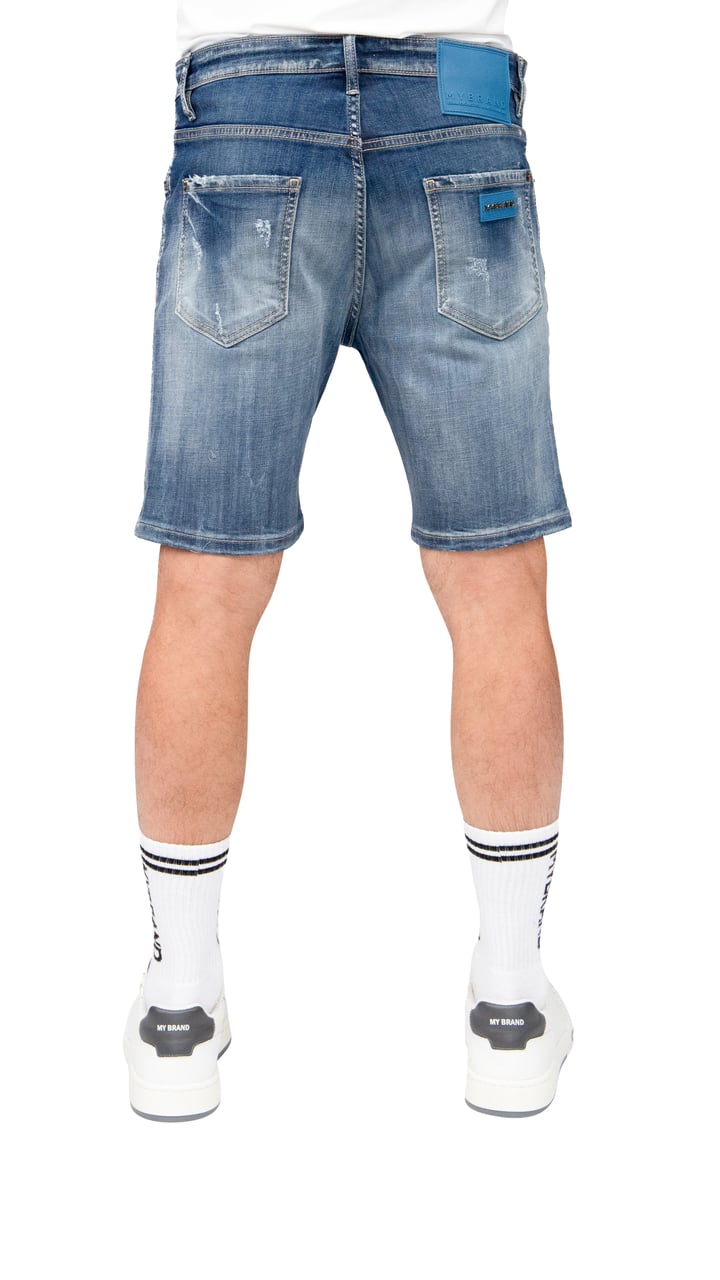 My Brand Blue Ripped Rebel Shorts | DENIM Blauw