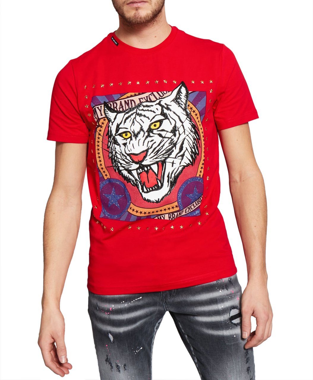 My Brand CARNIVAL TIGER T-SHIRT | RED Rood