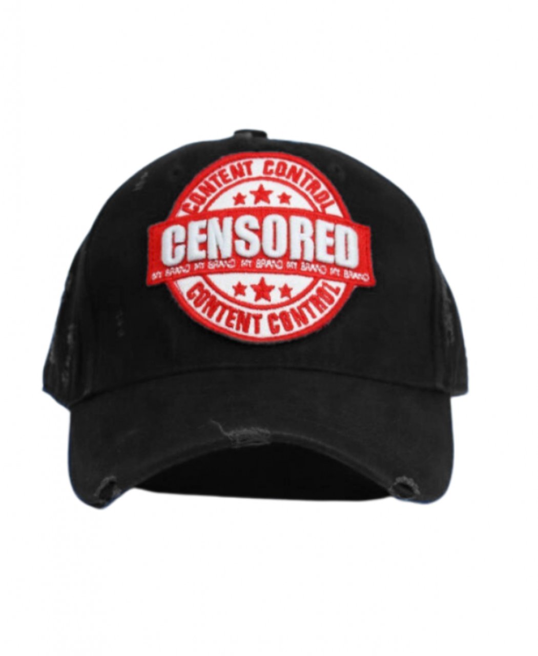 My Brand Censored Cap | BLACK Zwart