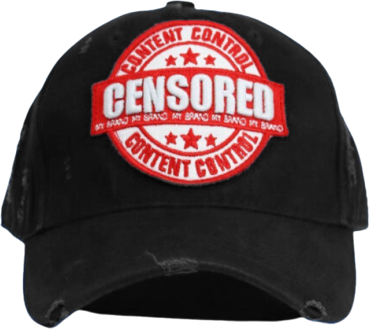 My Brand Censored Cap | BLACK Zwart